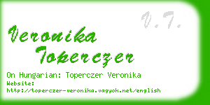 veronika toperczer business card